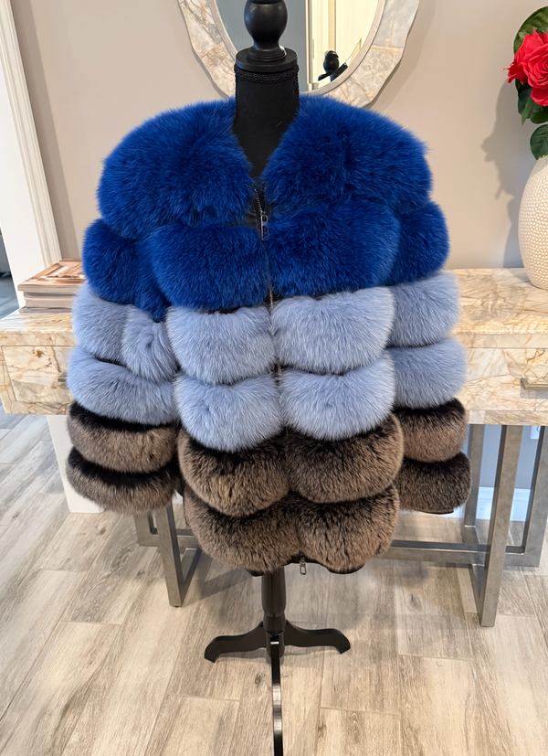 Plus size 1x Cardina Tricolor fur