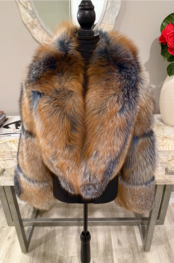 Size S: Trinity Bolero Blue with Tan