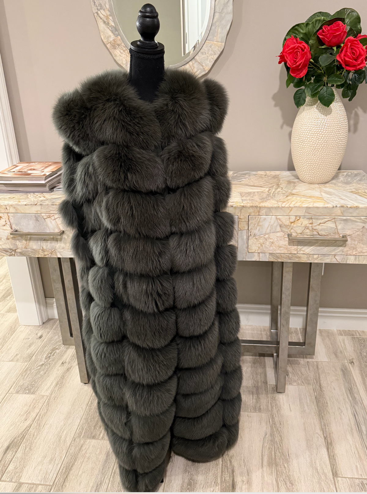 Plus size 1X: Hunter Green Gina Vest