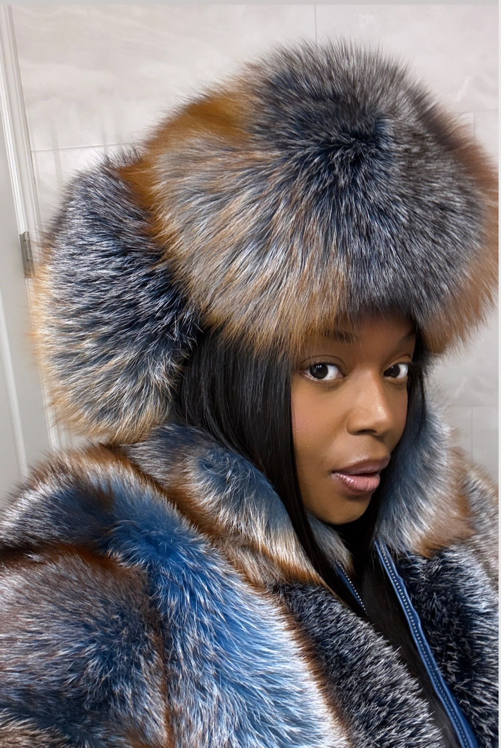 Thea Trapper Hat Blue Verso
