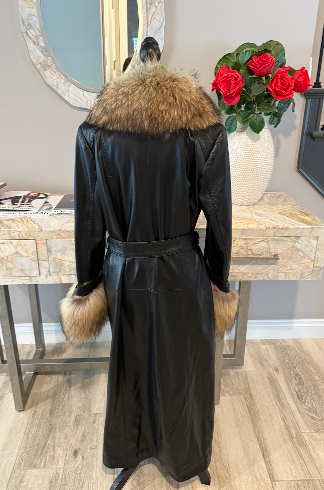 Size L: Leather and Raccoon