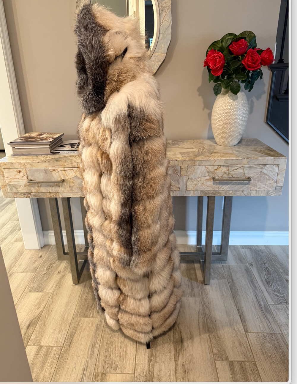 Size L: Gina coat detachable sleeves and hood Otoban frost light