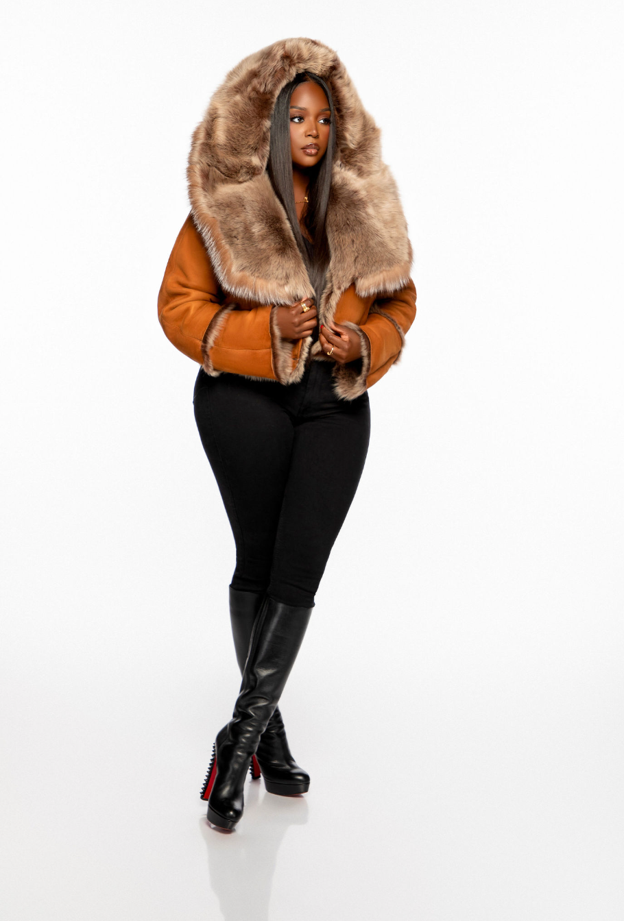 Cropped Skylar Shearling
