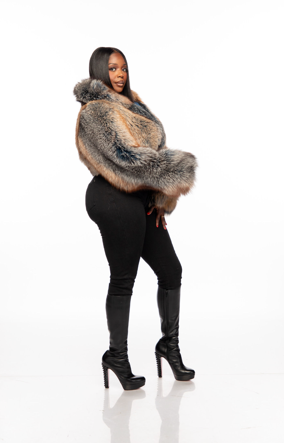 Jenny Cropped Fur (Choose Color)