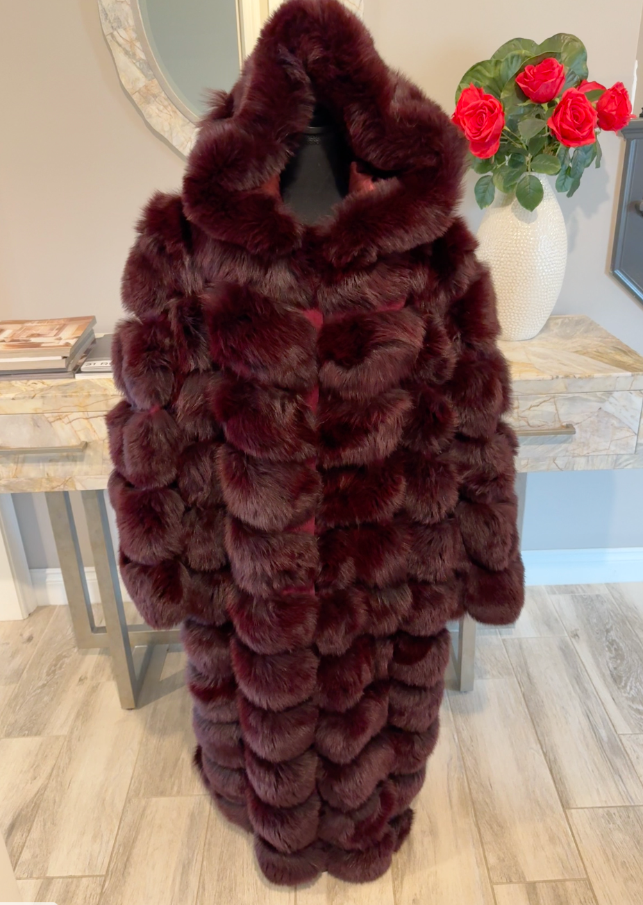 Plus size 3x (fits up to size 22) Gina detachable bugundy