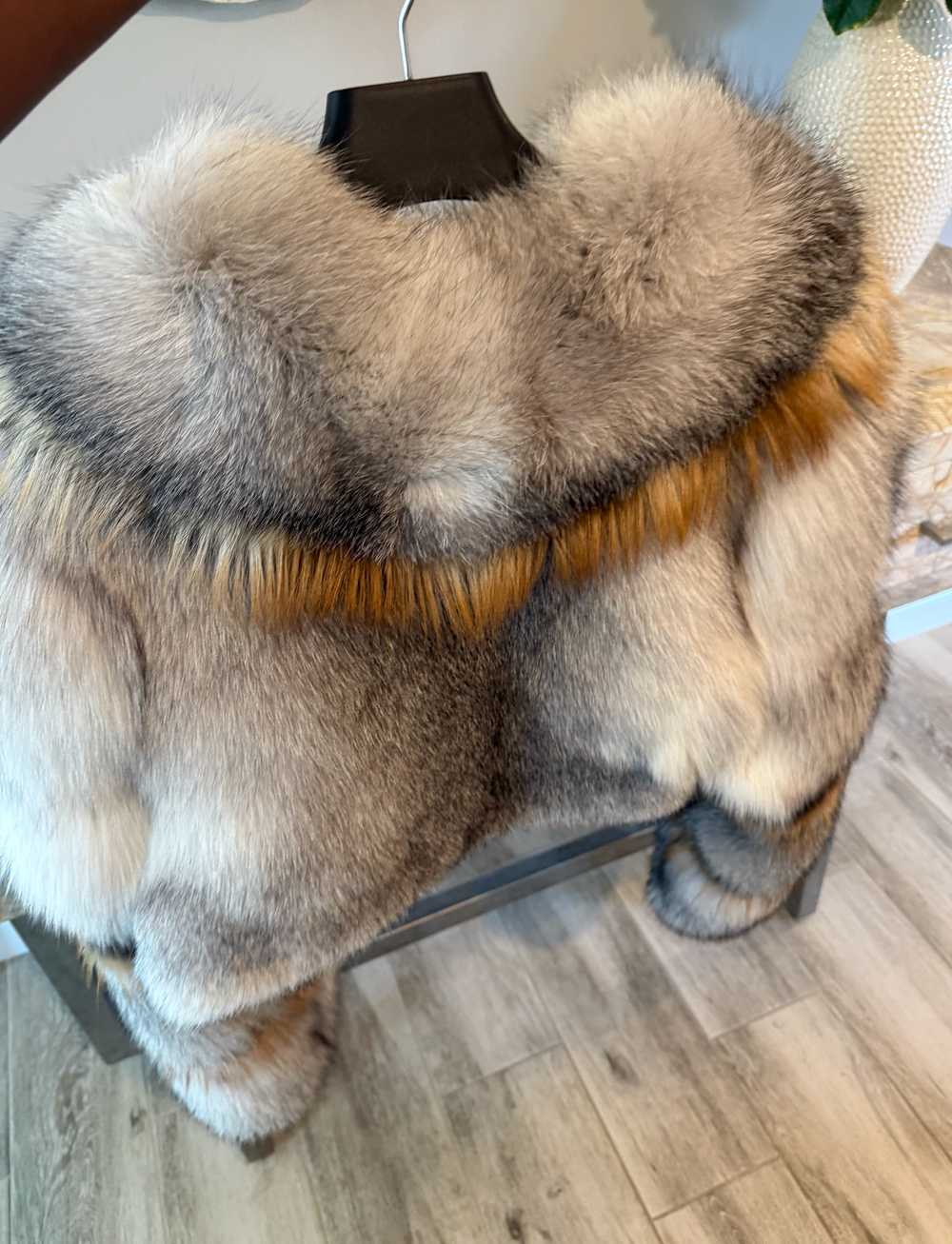 Trinity Jacket with Gold Fox Trimming
