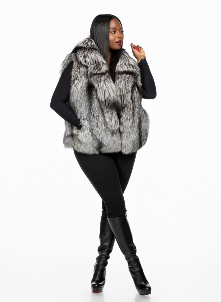 Silvia Silver Fox Vest – The Fancy Success
