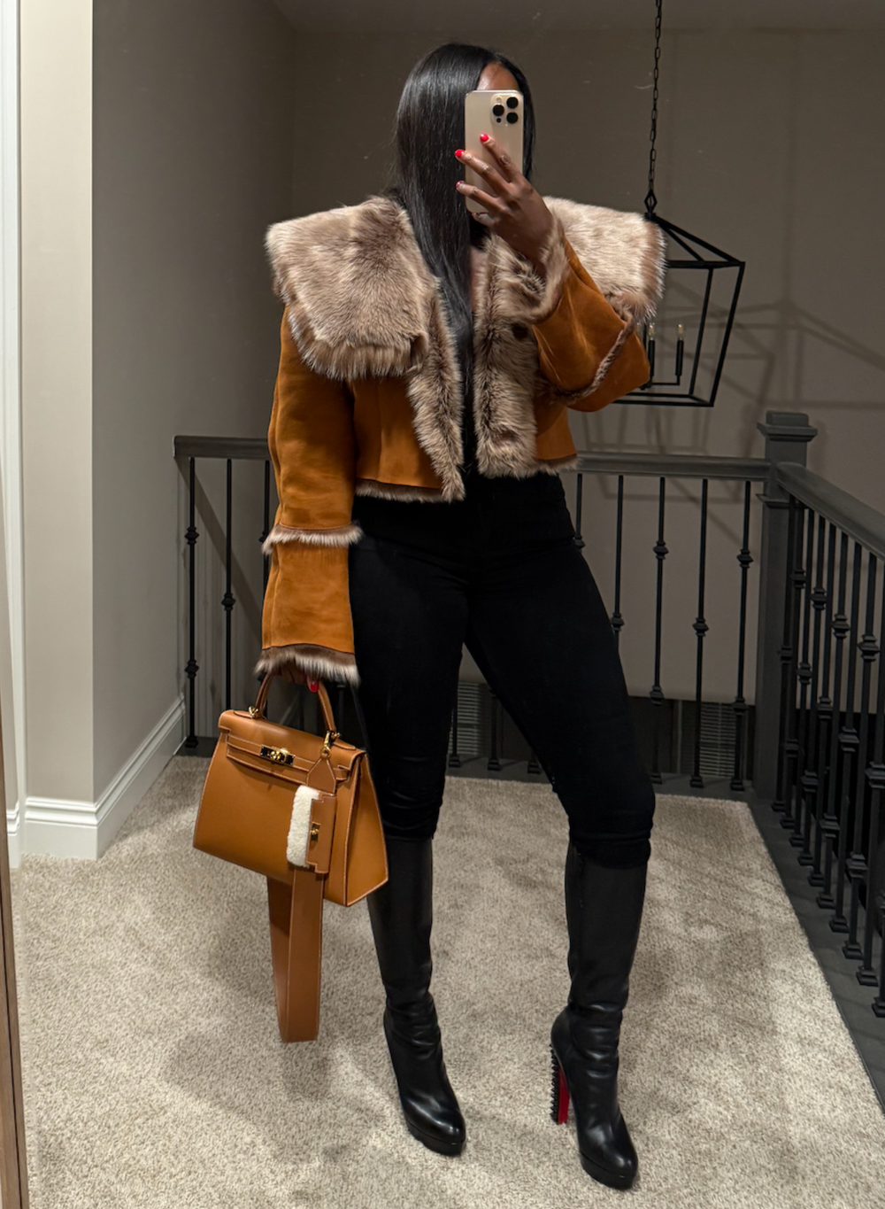 Cropped Skylar Shearling