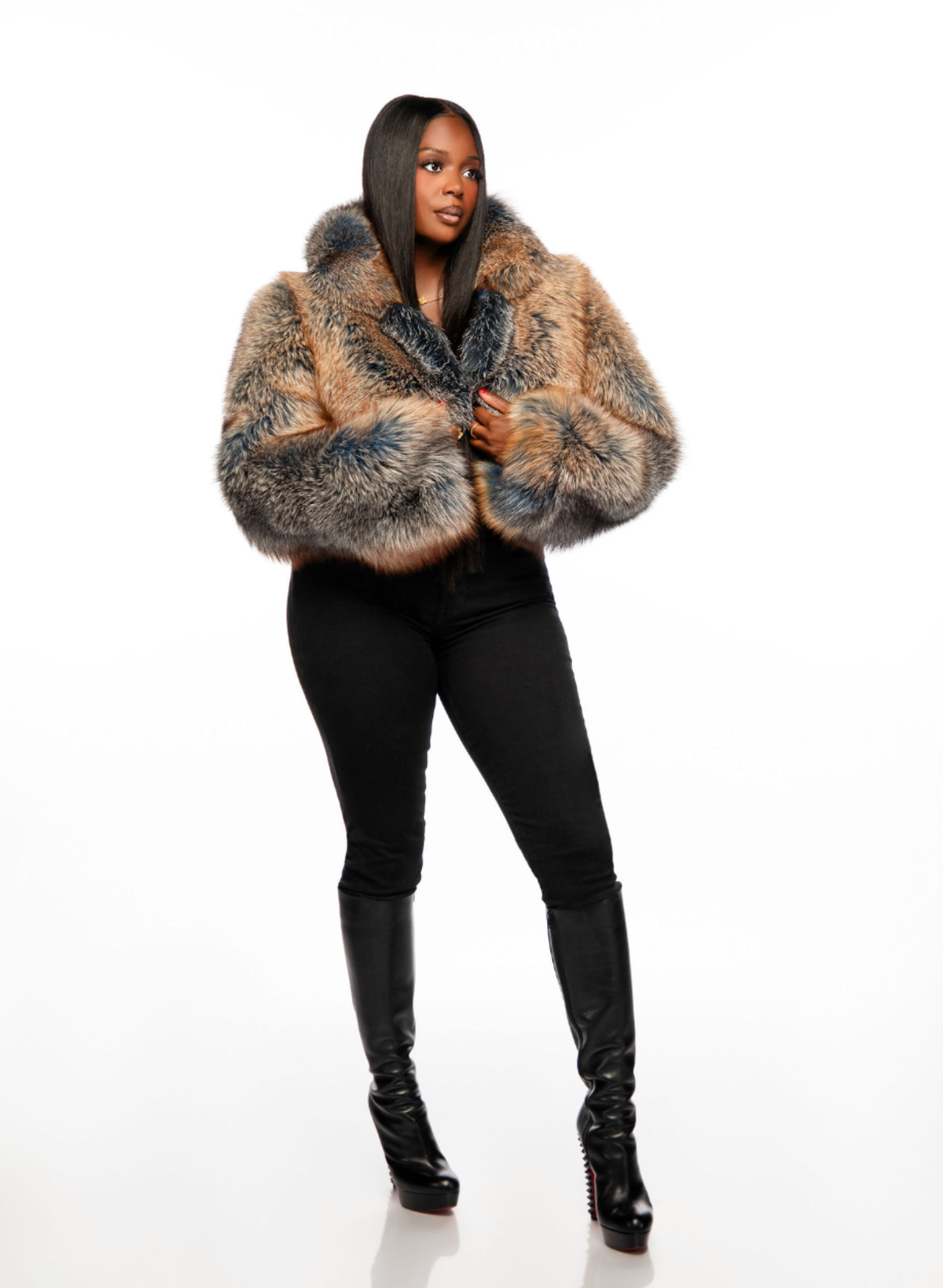 Jenny Cropped Fur (Choose Color)