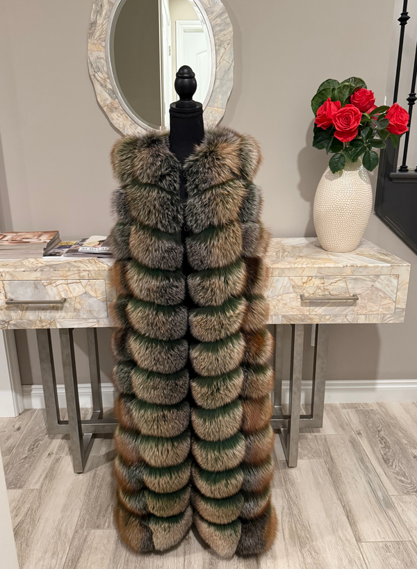 Gina Full Length Vest (Mean Green or Choose Color)