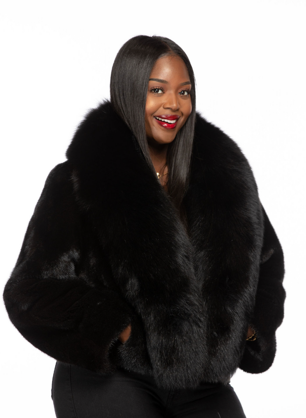 Melissa Mink and Fox Fur Jacket