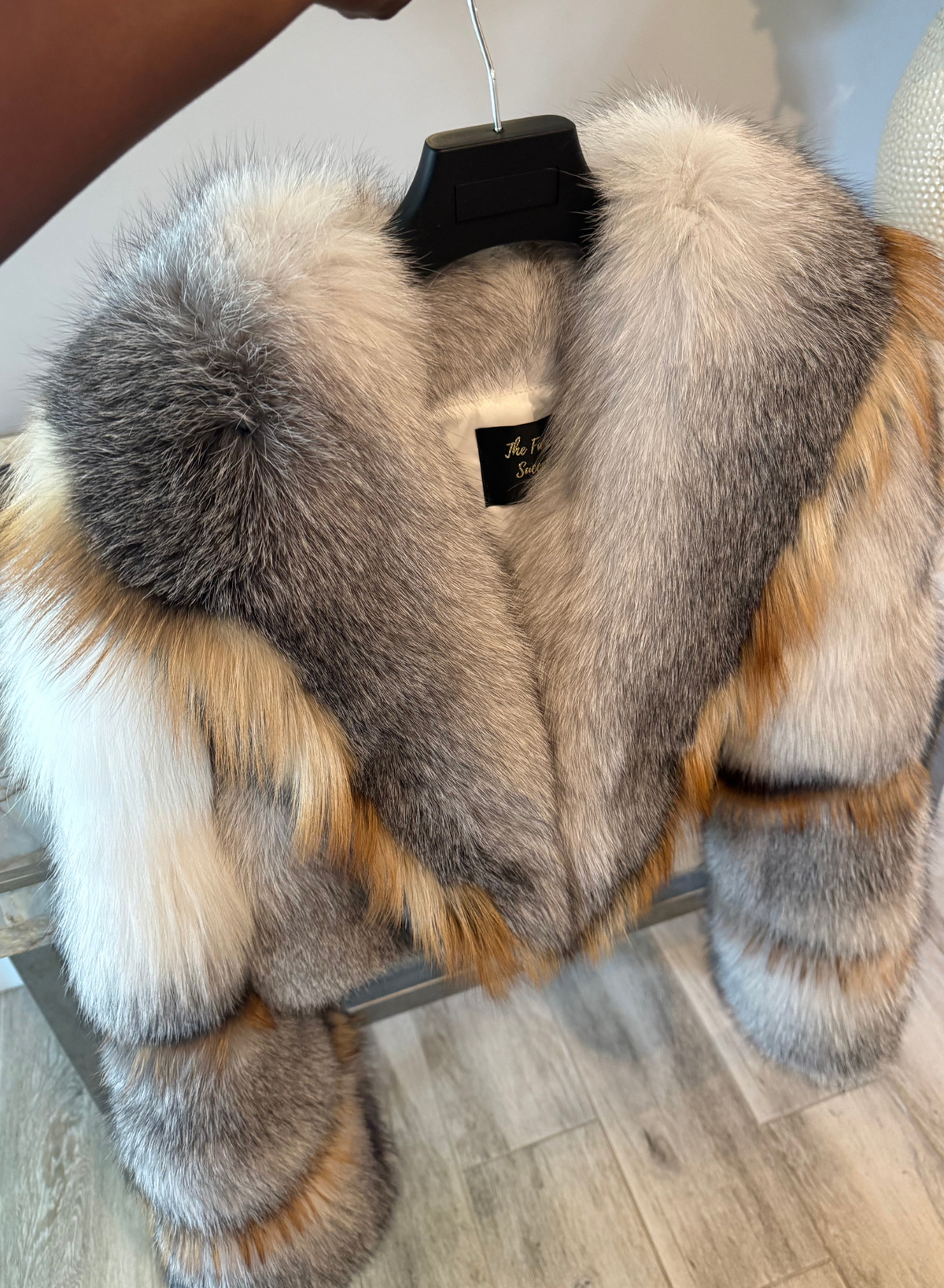 Trinity Jacket with Gold Fox Trimming