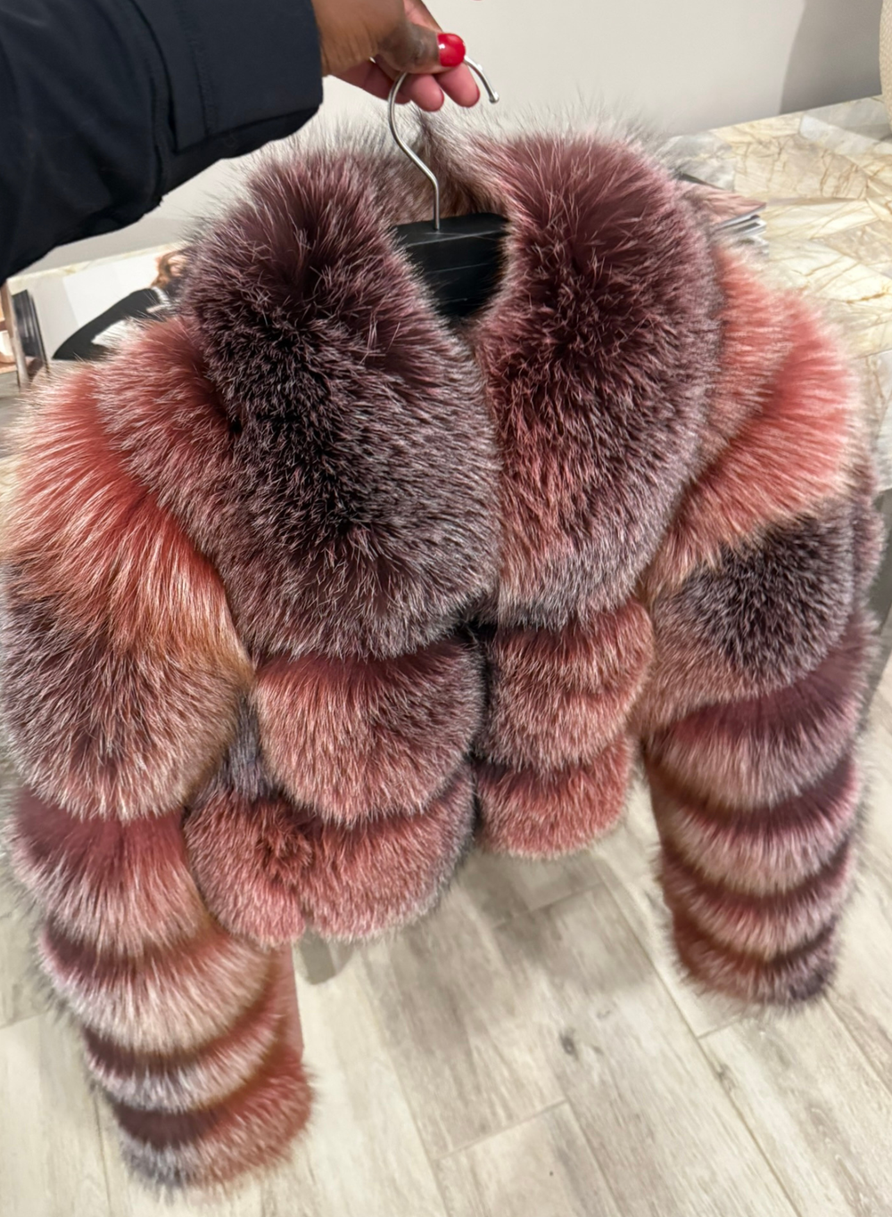 Chloe Cropped Jacket  Pink