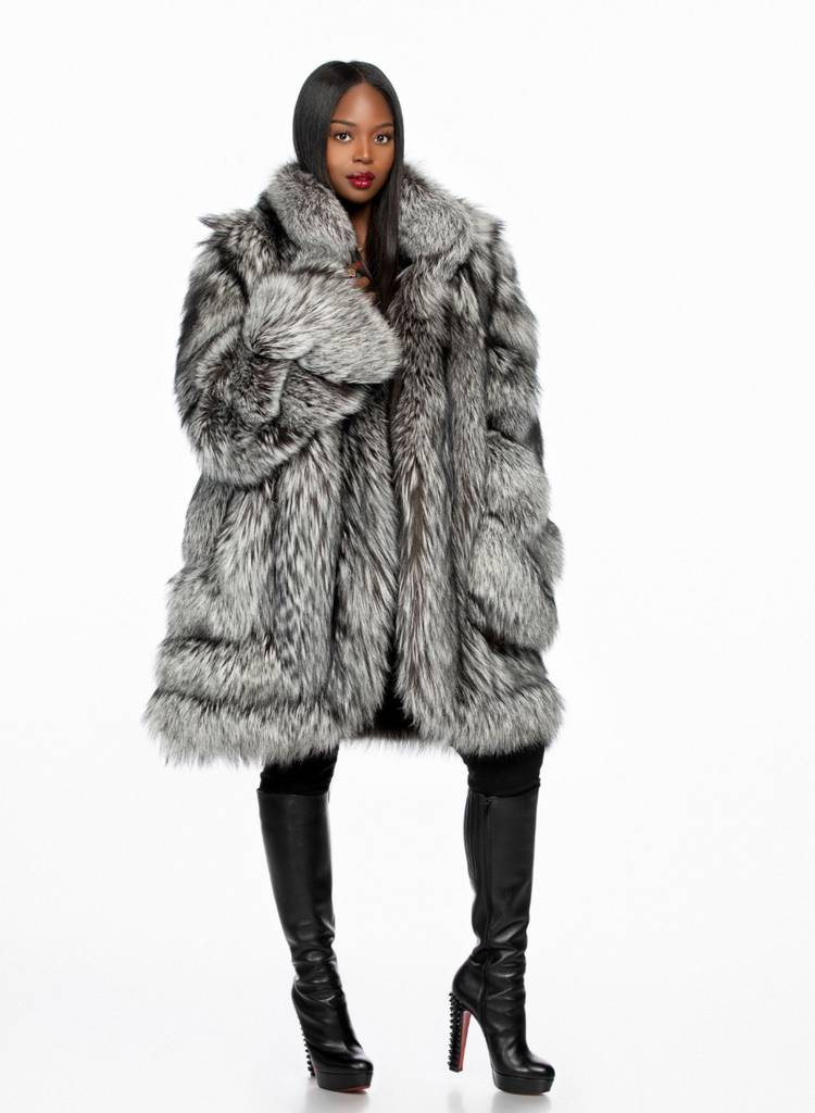 Silvia Silver Fox Coat – The Fancy Success Silvia Silver Fox Coat – The Fancy Success