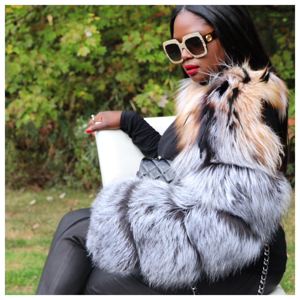 Ty-Kimmy Fox Fur Sleeve