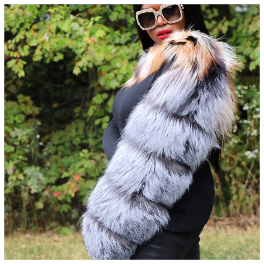 Ty-Kimmy Fox Fur Sleeve