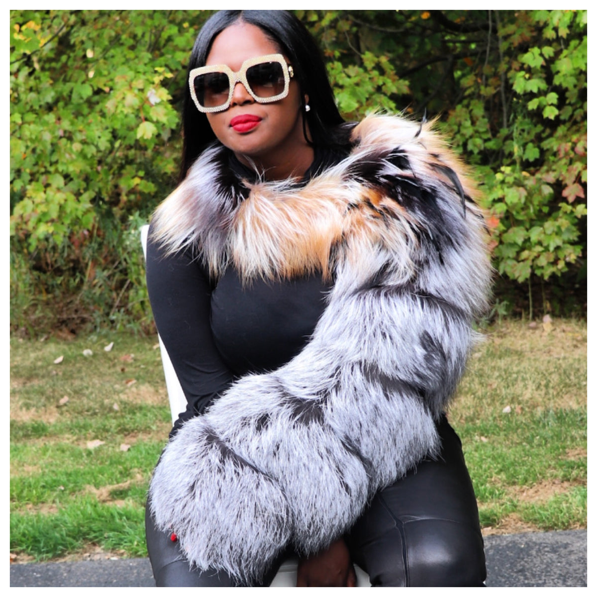 Ty-Kimmy Fox Fur Sleeve