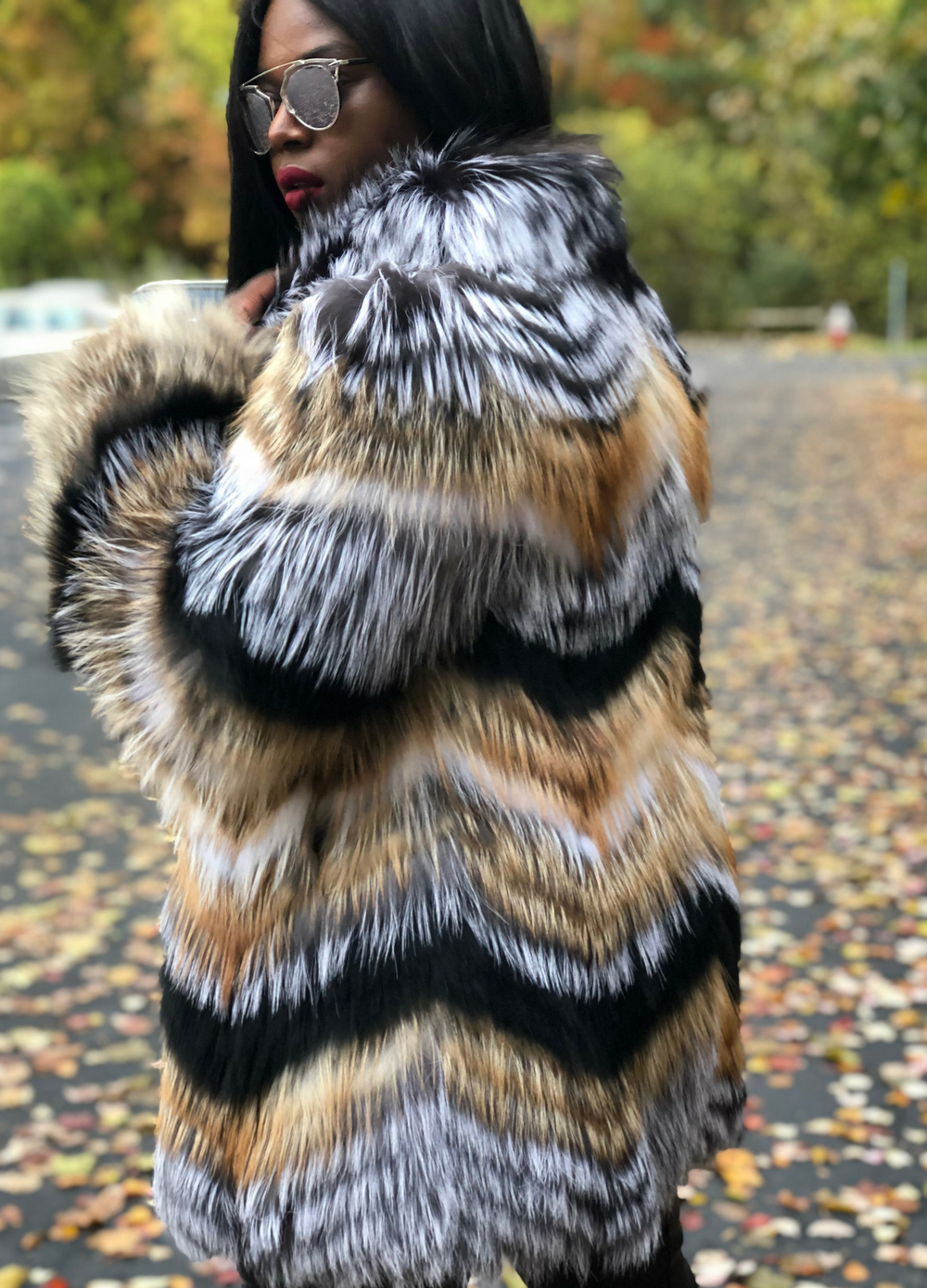 Madison Silver Fox Fur Coat – The Fancy Success