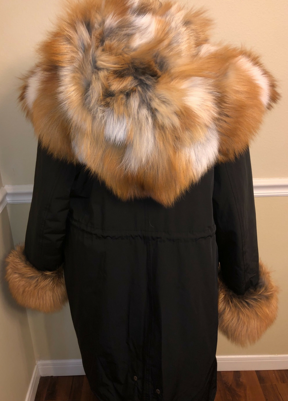 Black and gold clearance parka