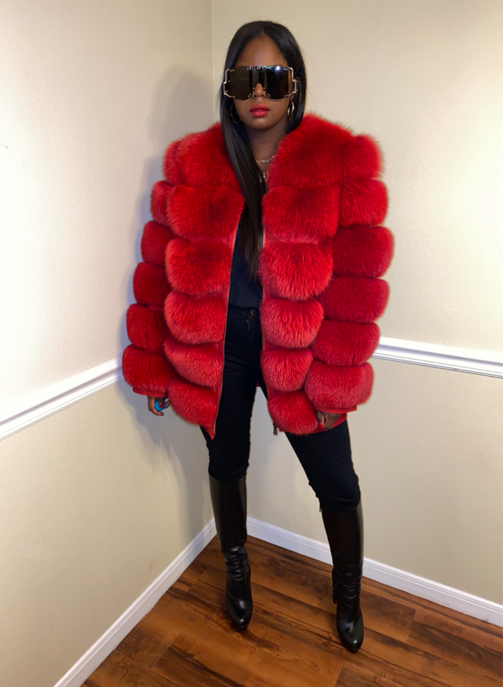 Size M Red Fox Jacket