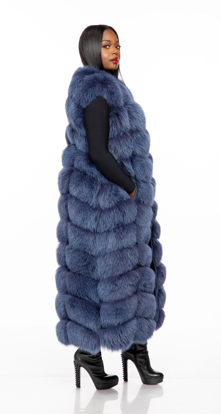 Customize Color Gina Fox Fur Vest The Fancy Success