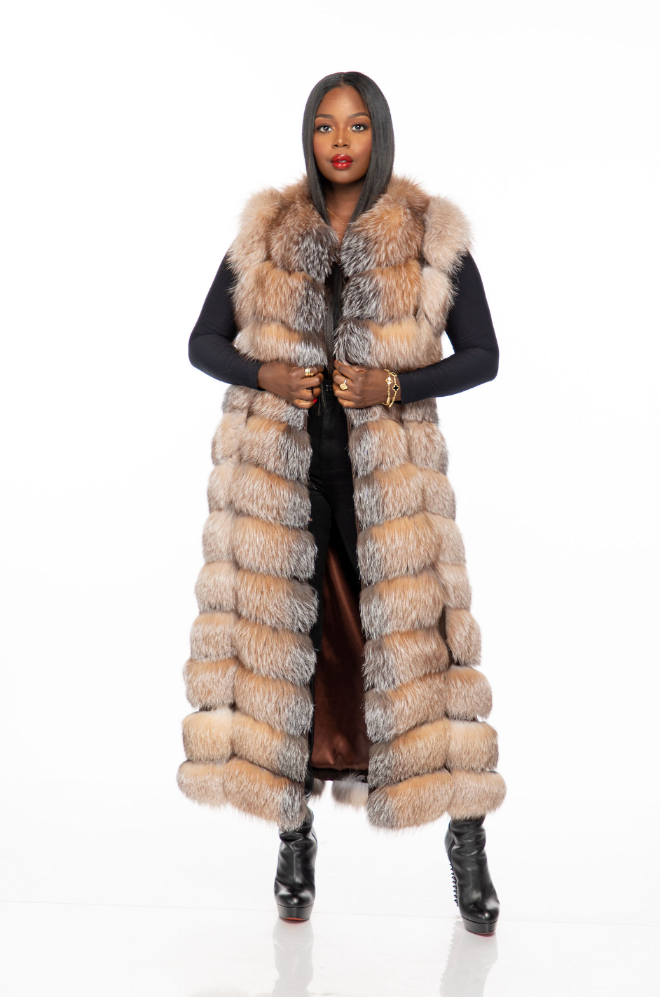 Gina  Fox Fur Vest