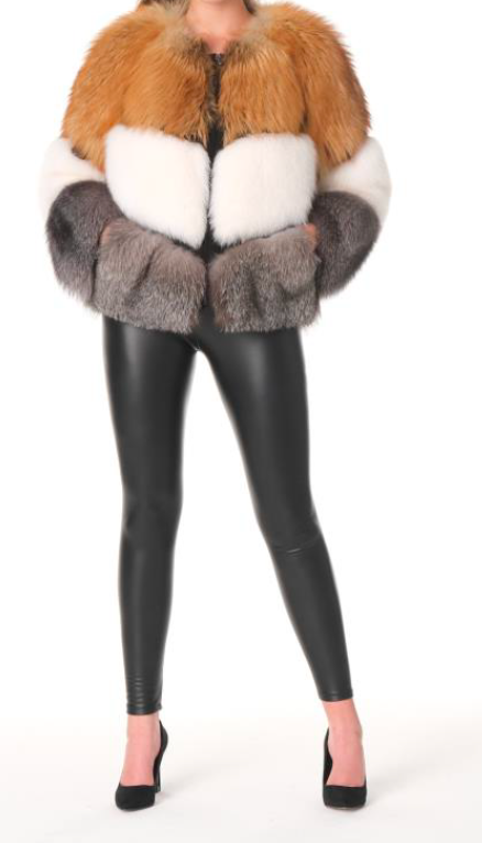 Size M: Tricolor fox fur