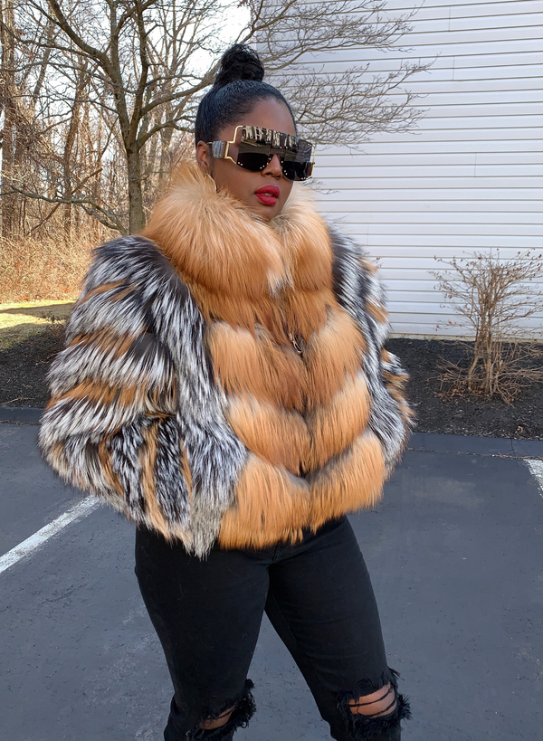 Thurmand Silver Fox and Gold Fox Fur Jacket