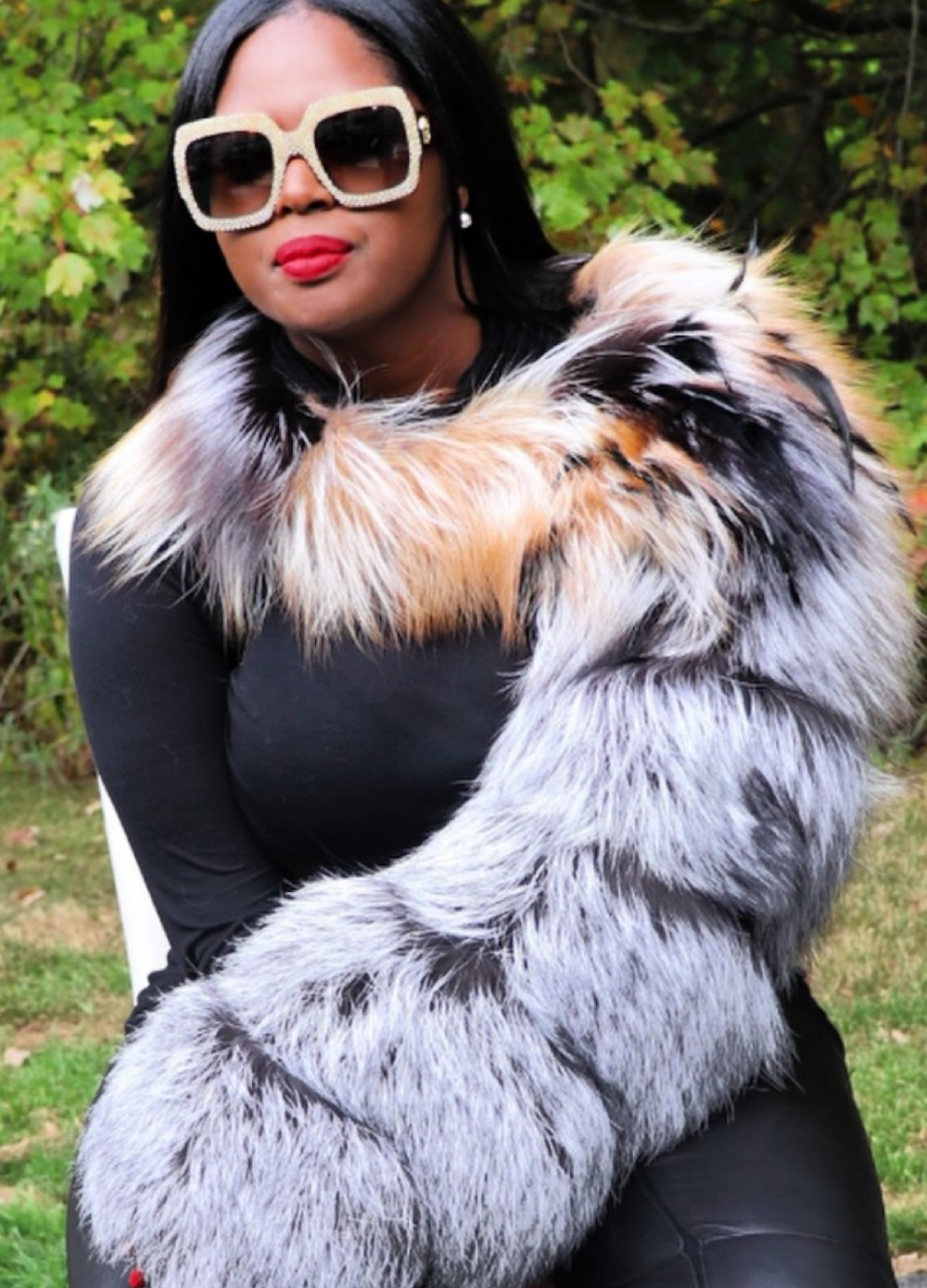 Ty-Kimmy Fox Fur Sleeve