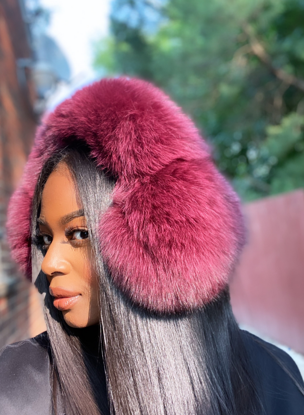 Skylar Oversized Luxe Fox Fur Earmuffs