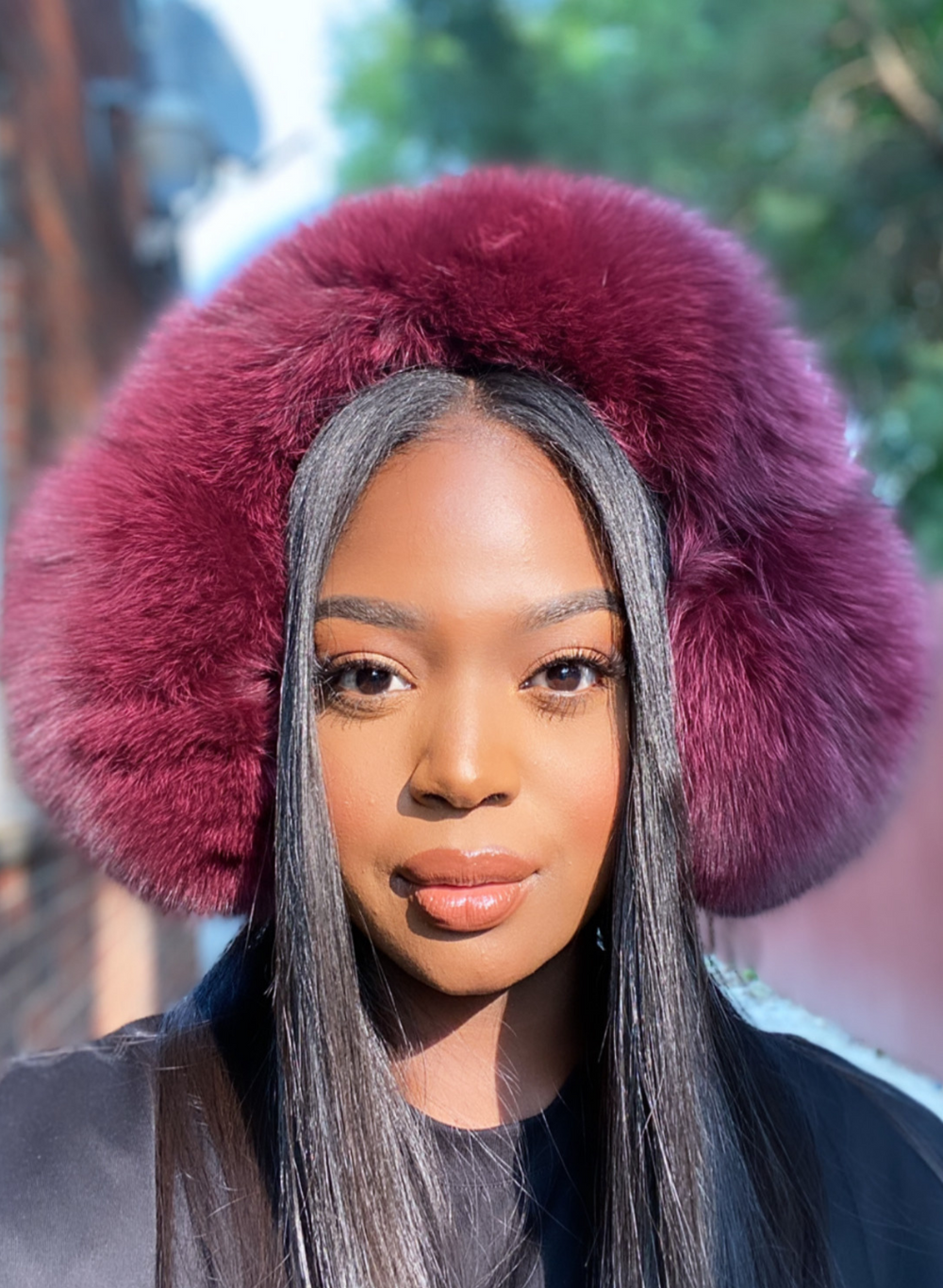 Skylar Oversized Luxe Fox Fur Earmuffs