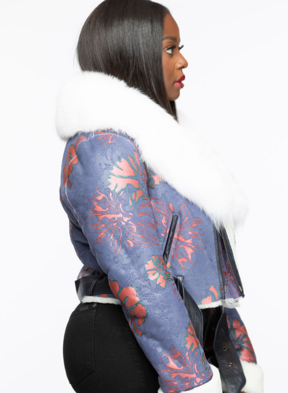 Ivy Floral Print Shearling – The Fancy Success