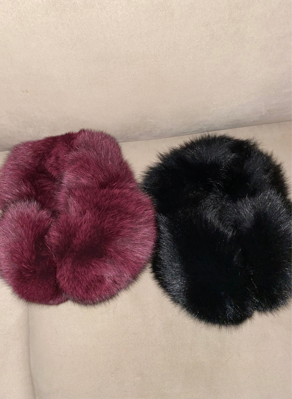 100% Fox Fur Slippers Pink 