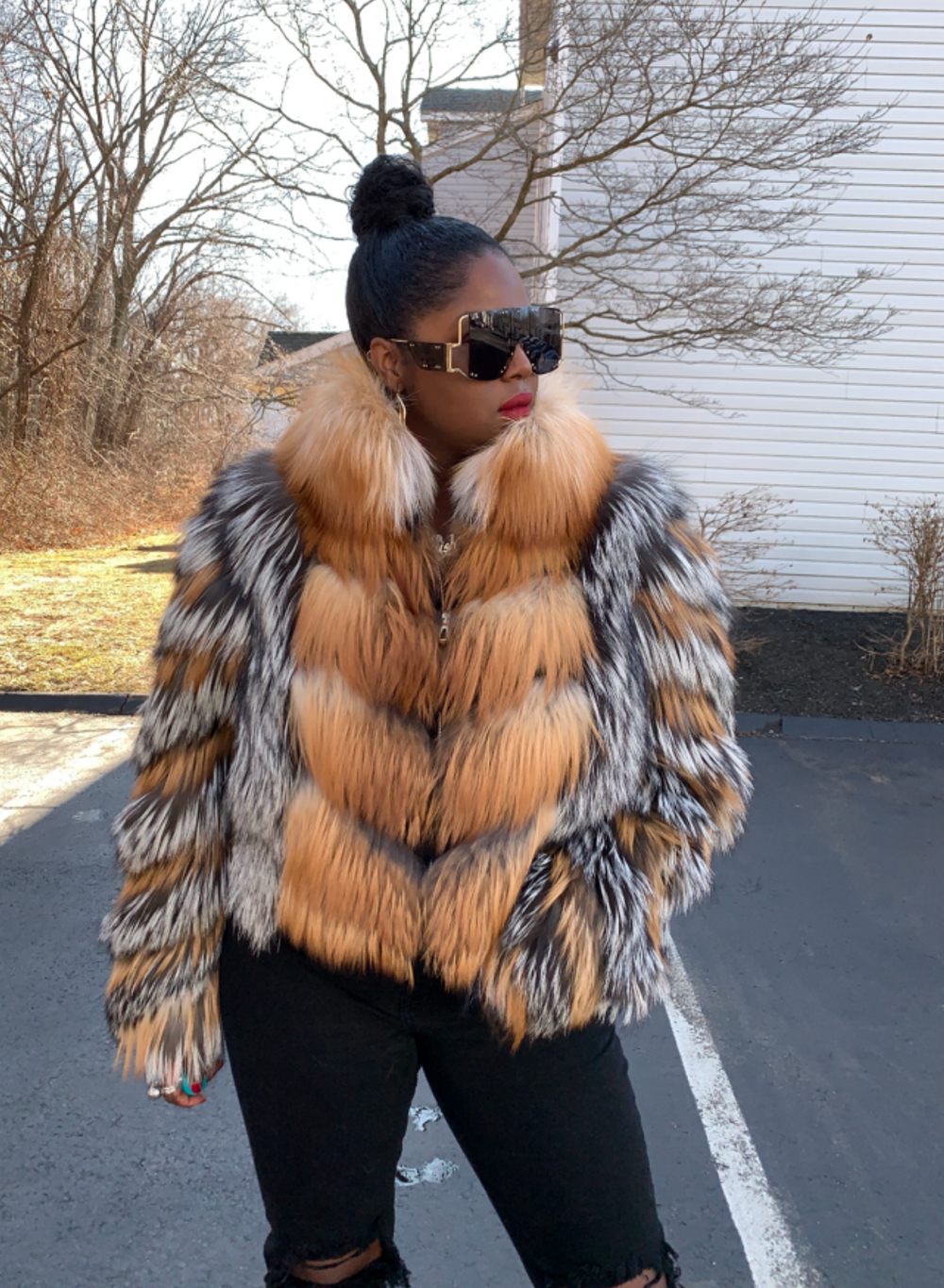 Thurmand Silver Fox and Gold Fox Fur Jacket